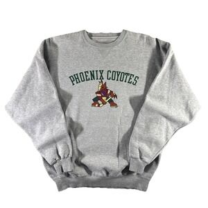 Vintage Phoenix Coyotes Crewneck Sweater Mens Medium NHL Hockey Logo Gear Cotton